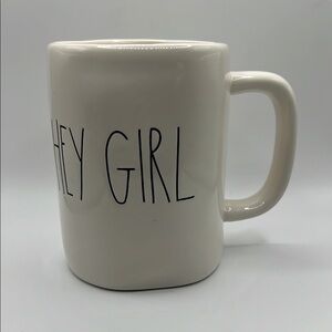 Rae Dunn Artisan Hey Girl White Ceramic Mug